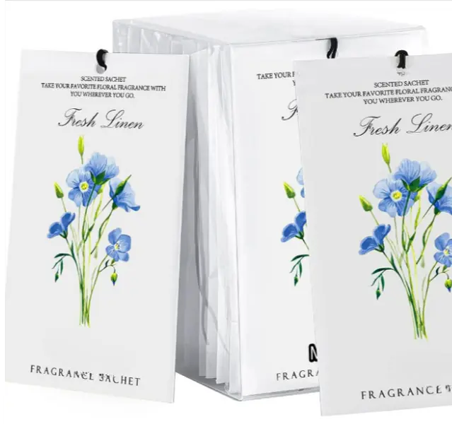 Linen Scented Sachets for Drawer and Closet, 12 Packs Long-Lasting Sachets Bags Air Freshener Fresh Scents, Potpourri Bags Home Fragrance Sachet for Lover Perfume Aroma