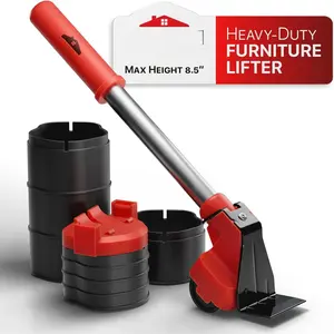 Furniture Lifter Tool -  Furniture Jack Lifter Tool to Lift Furniture Easily - Appliance Lifter with 8.5" Adjustable Height - Ideal Jack to Lift Furniture Easily with Minimal Effort