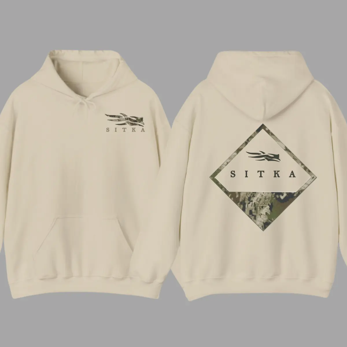Optifade Badge Camo Sitka Unisex Hoodie, Sweatshirt Menswear Sweaters Tops Underwear Pullover Long Sleeve Human Wetsuit