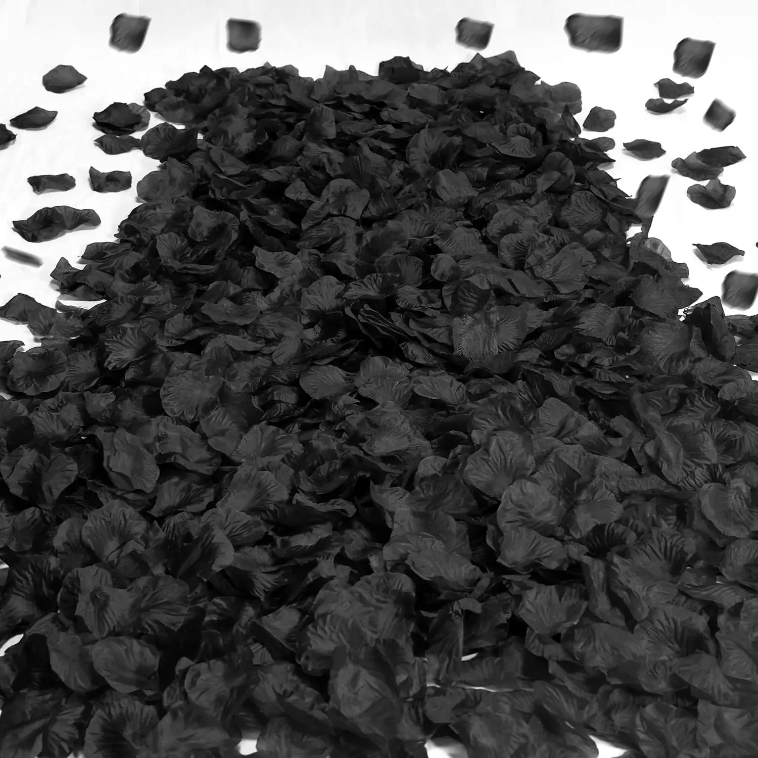 1500 count Black Rose Petals Artificial Silk Rose Petals Flower for Wedding Party Decor