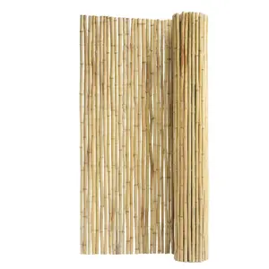 VEVOR Natural Rolled Bamboo Fence, Eco-Friendly Bamboo Privacy Fence 4 ft Hx 8 ft Lx 0.75 in D. Decorative Bamboo Privacy Screen for Garden, Backyard, Balcony, Patio, Pool SideVEVOR Super Brand Day