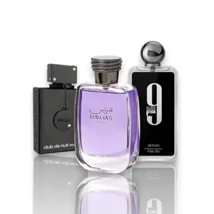 Oudlash Bundle | Hawas Him + Club De Nuit Man + 9 pm Black | Eau De Parfum | 100 ML | Men's Fragrance | Citrus - Sweet & Spicy Notes