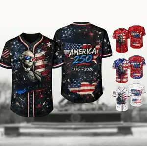American Eagle Patriotic Baseball Jersey, 4th Of July Classic Casual Top, America 250 Anniversary Full-Print Outfit, National Pride Apparel for Sports Fans # TikTokMadeMeBuyIt # July4th # USA250 # AmericanEagle