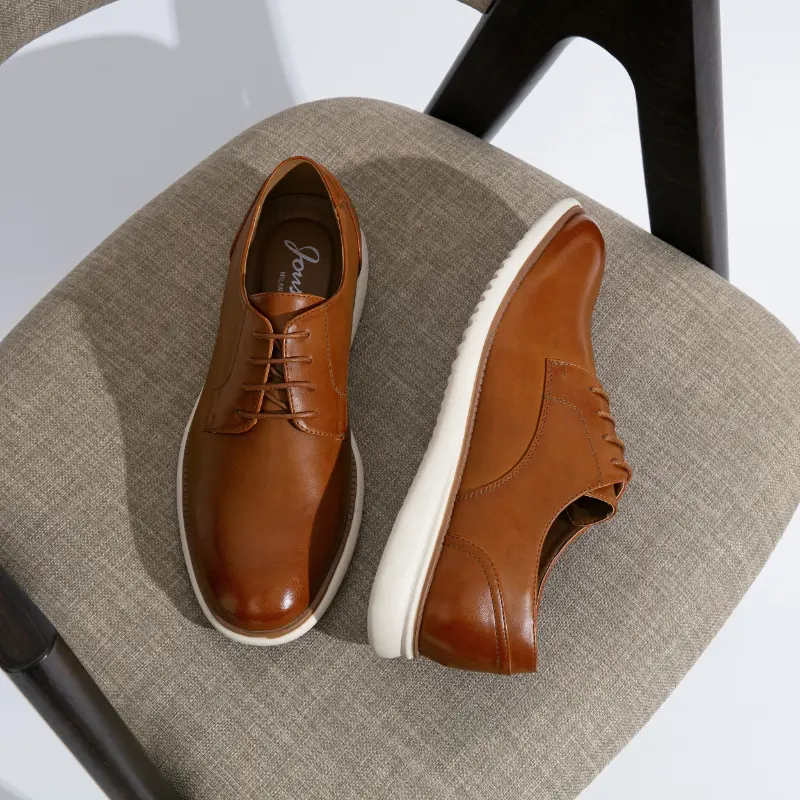Men's Shoes Casual Men's Classic Brown Dress Shoes - Breathable, Comfortable  Lace-Up Oxfords with Rubber Sole for Office, Wedding, and Casual Wear,  Formal Shoes - TikTok Shop