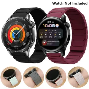 Silicone Magnetic Loop Watch Band (Band Only), 18mm 20mm 22mm Smart Watch Band, Wearable Accessories Compatible with Samsung Galaxy Watch