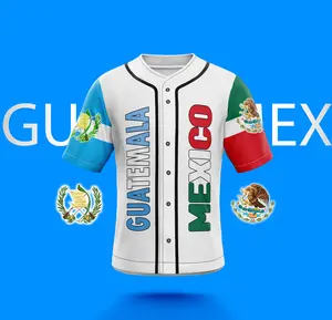 Guatemala and Mexico Country Design Unisex Jersey - Sports & Outdoor Clothing