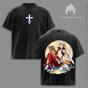 [COLLECTION] Fate Stay Night Tee | Archer & Heroic King Anime Graphic Shirt, Vintage Washed Oversized Streetwear For Manga Fans & Mythic Warrior Style