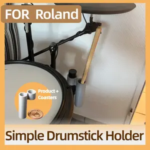 2PCS Stick Holders for Roland Electronic Drum Kits, Easy-Access Drumstick Storage Clips, Professional Drum Kit Accessories, Holds 2 Drumsticks, Quick to Store & Retrieve
