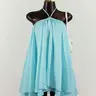 Women's Chiffon Layered Ruffle Sleeveless Halter Mini Dress, Elegant Chic Summer Fashion, Lightweight & Breathable, Airflow Tiered Dress, Formal Party Dress, Chiffon Cocktail Dress, Short Dress
