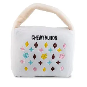 White Chewy Vuiton Handbag