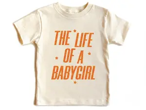 The Life of a Babygirl Onesie, Orange Glitter Baby Girl Outfit, Showgirl Baby Clothes, Baby Shower Gift for Girls