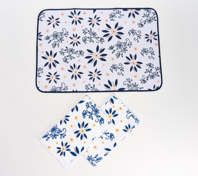 Temp-tations XL Drying Mat and (2) Microfiber Towels Set