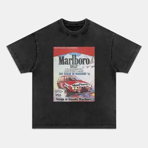MARLBORO T-shirt, Unisex Vintage Crew Neck Regular Fit Cotton Fabric Casual Comfort Breathable Short Sleeve Funny T-shirts Fashion Men&Women's Top for Streetwear 011303
