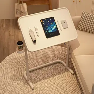 Light luxury can be lifted and folded adjustable bedside table, multi-purpose computer coffee table, living room sofa/bedroom bedroom home use, space saving and flexible adaptation are necessary