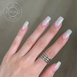 S925 7-in-1 Stackable Ring - 7 Styles for 1-Week Wear, Fashion Costume Jewelry Accessory