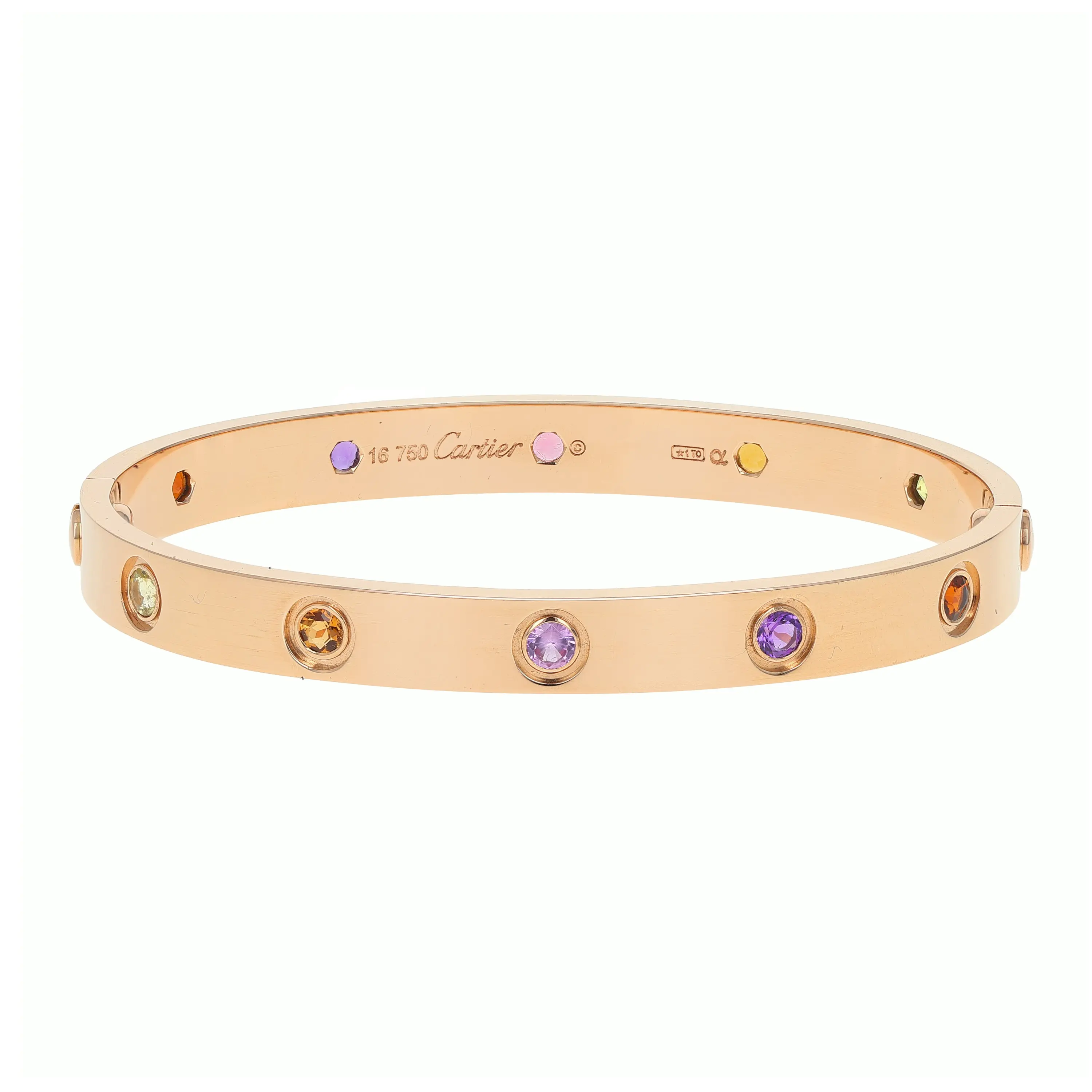 Pre-owned Cartier Bangle Bracelet Size 16