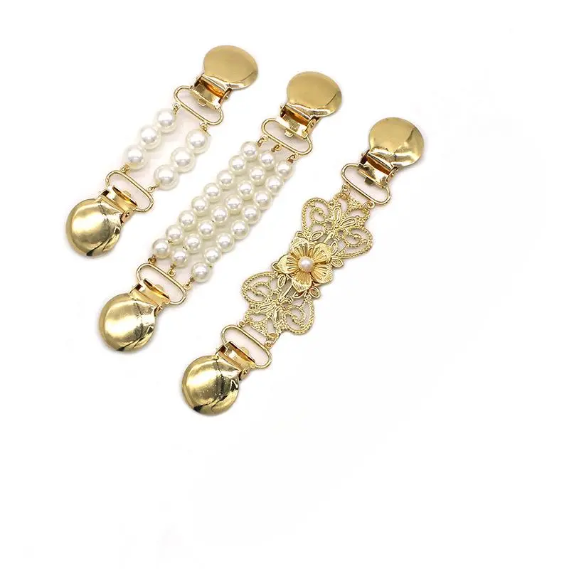 Vintage Metal Buckle, 3 Counts Fashionable Sweater Shawl Alloy Clips, Casual Charms Dress Shirt Versatile Alloy Brooch Clips for Daily Ceremony Wedding Work Travel, Fashion Accessory, Alloy Brooch Pin