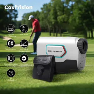 Rangefinder with Slope for Golf & Hunting, 1300-1500 Yards High-Precision Range Finder, 6X Magnification, Flagpole-Lock Vibration, Bow/Rifle Mode, Slope Measurement