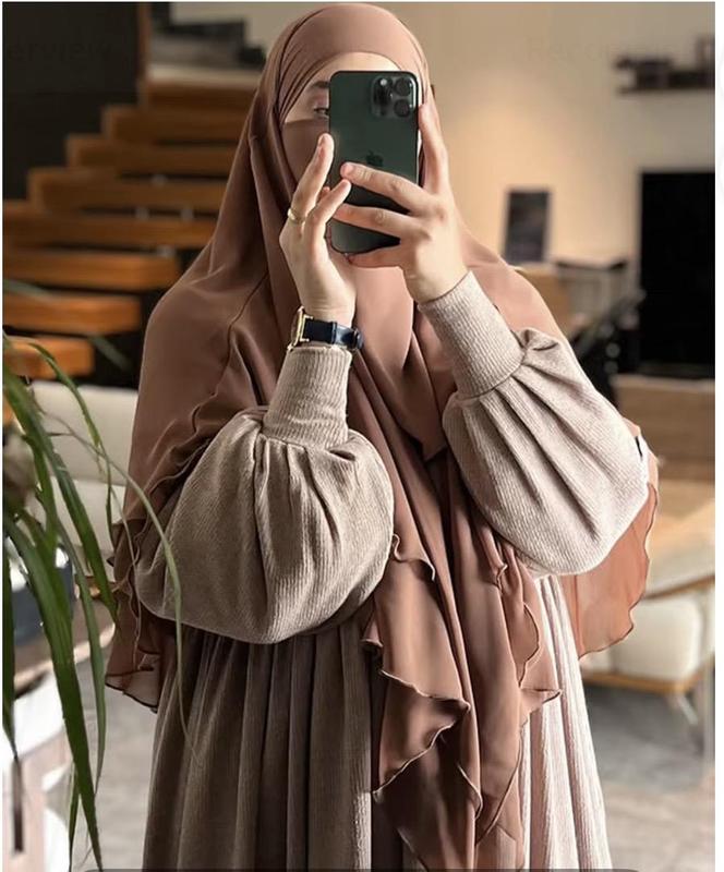 Everyday flow khimar hijab- lightweight, full coverage for daily wear and prayer