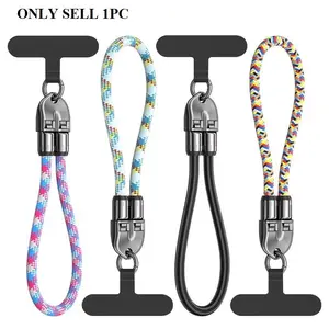 Type-C Lanyard Data Cable Support PD240W Fast Charging + Data Transfer Nylon Braided Rope Dual Type-C Mobile Phone Lanyard Data Cable Portable Fast Charging Data Sync Cable