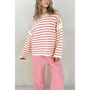 Endless Summer Oversized Sweater in Berry Pink