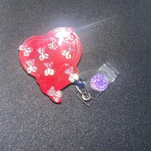 BUILD A BEAR - Nurse, Doctor, Teacher, Dentist, CNA, STNA, Security, Police Officer, Lawyer, Medical Badge Reels with Resin Topper