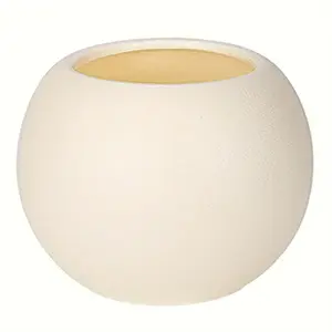 Round Plastic Flower Pot, Modern Plant Pot for Indoor and Outdoor Use, Spherical Faux Rock Plant Pot for Artificial Plant Decor, Outdoor Planters