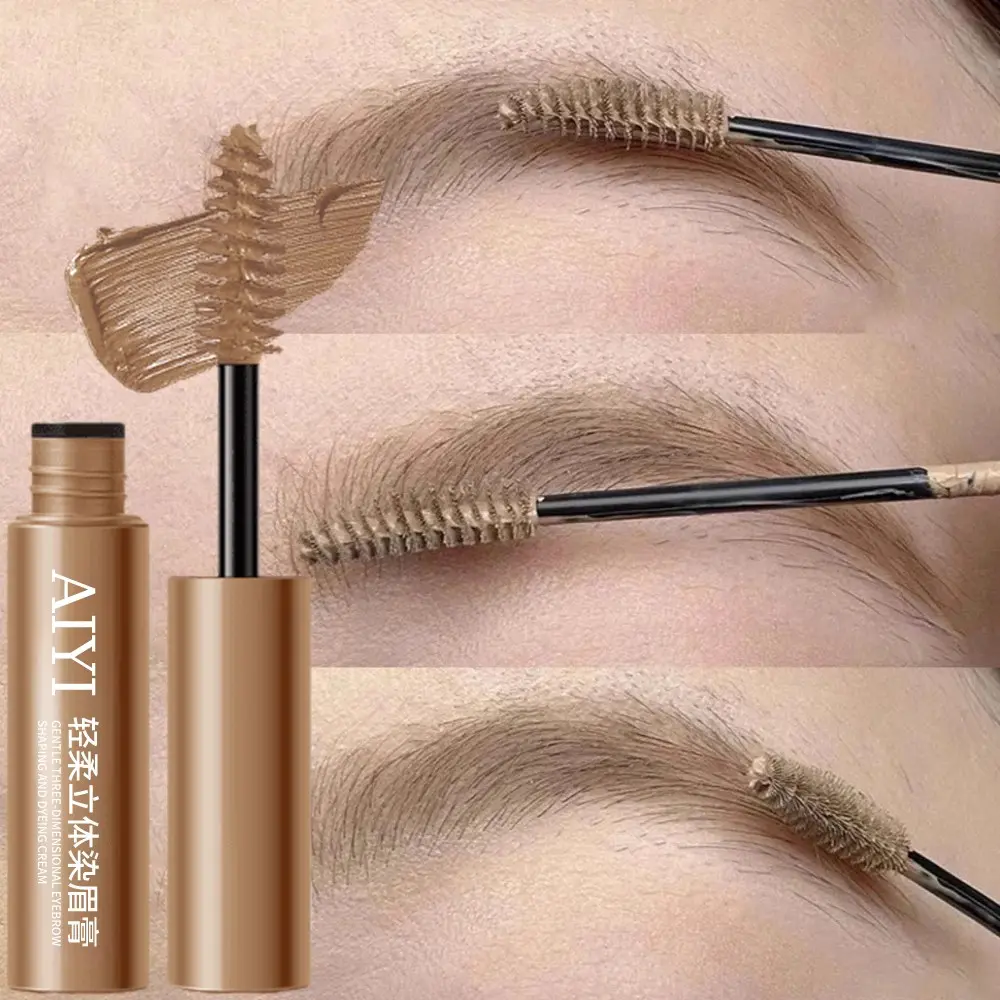 Eyebrow Mascara, Waterproof Sweatproof, All-Day Wear, Quick-Dry Film Anti-Smudge, One-Step Brow Shaping, Non-Transfer Non-Caking, Ideal for Office Elegant Eyebrow Makeup