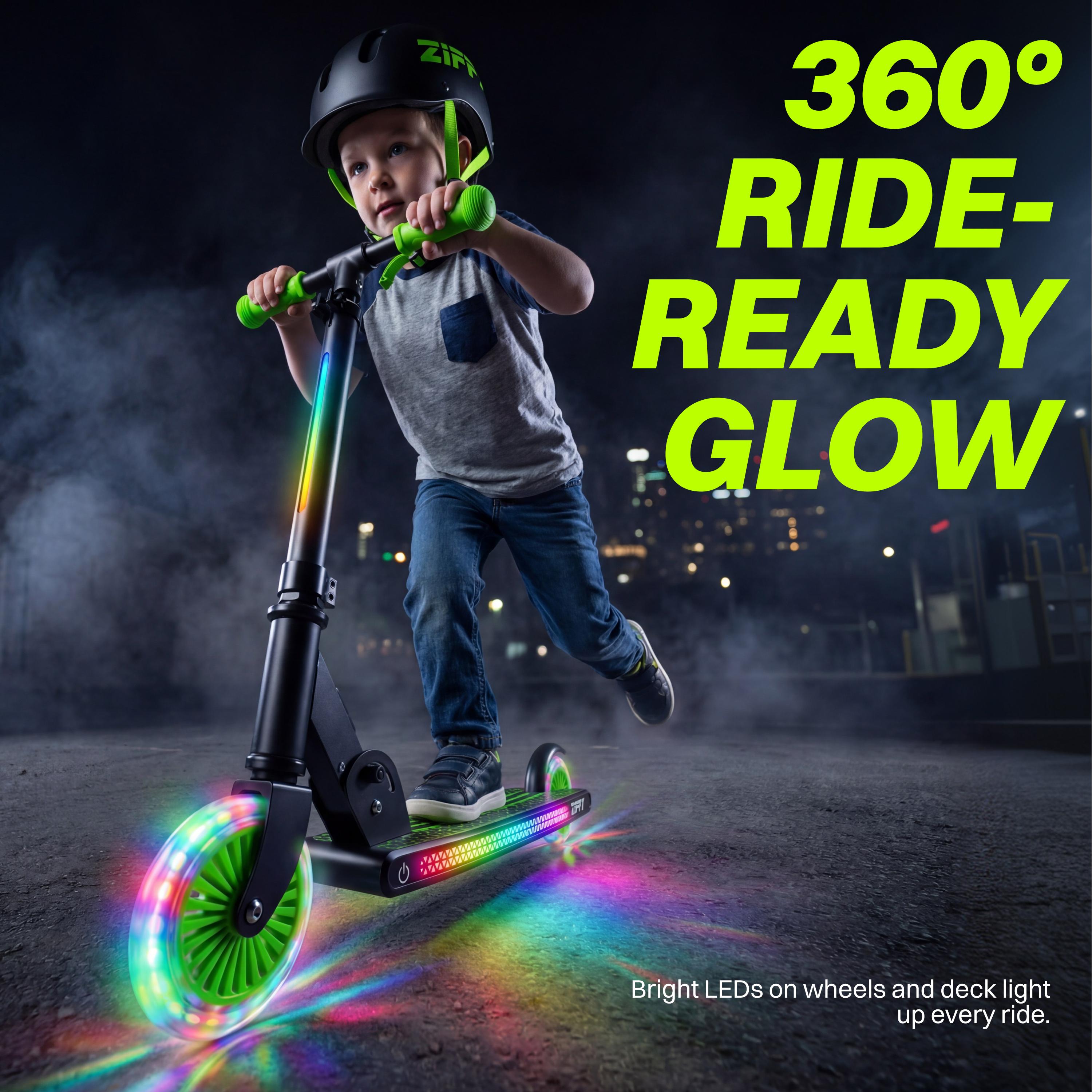 JOVA Light Up Scooter for Kids 3-12, 2 Wheel Foldable Kids Kick Scooter, 3 Adjustable Height, ABEC-7 Bearing with 4'' PU Wheels, Rear Foot Brake, Gift for Boys& Girls, Pink/green (Up to 110lb) JOVA Light Up Scooter for Kids 3-12, 2 Wheel Foldable Kids Kick Scooter, 3 Adjustable Height, ABEC-7 Bearing with 4'' PU Wheels, Rear Foot Brake, Gift for Boys& Girls, Pink/green (Up to 110lb)