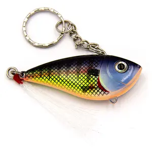Trail Hard Plastic Fishing Lure Keychain - Assorted