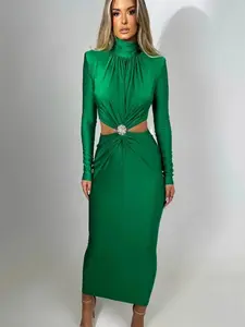 MISHA MAXI DRESS - GREEN