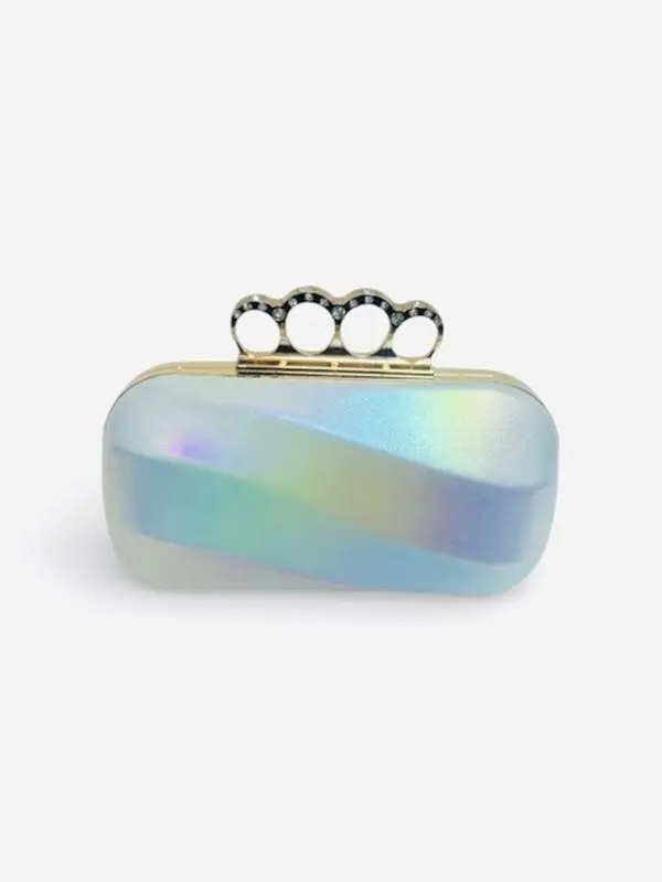 Clutch With Diamonds Handle (1016-1)