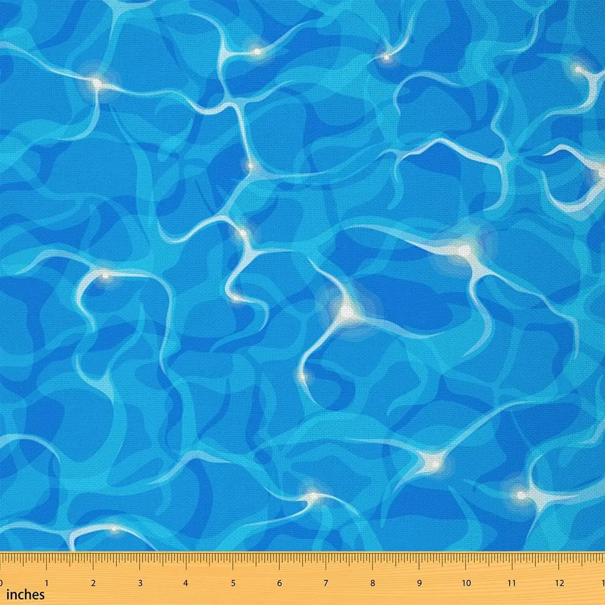Ocean Fabric By The Yard,1 Yard,Hawaiian Sea Print Upholstery Fabric,Summer Ocean Marine Fabric,Sea Wave Reupholstery Fabric for Chairs, Durable Polyester