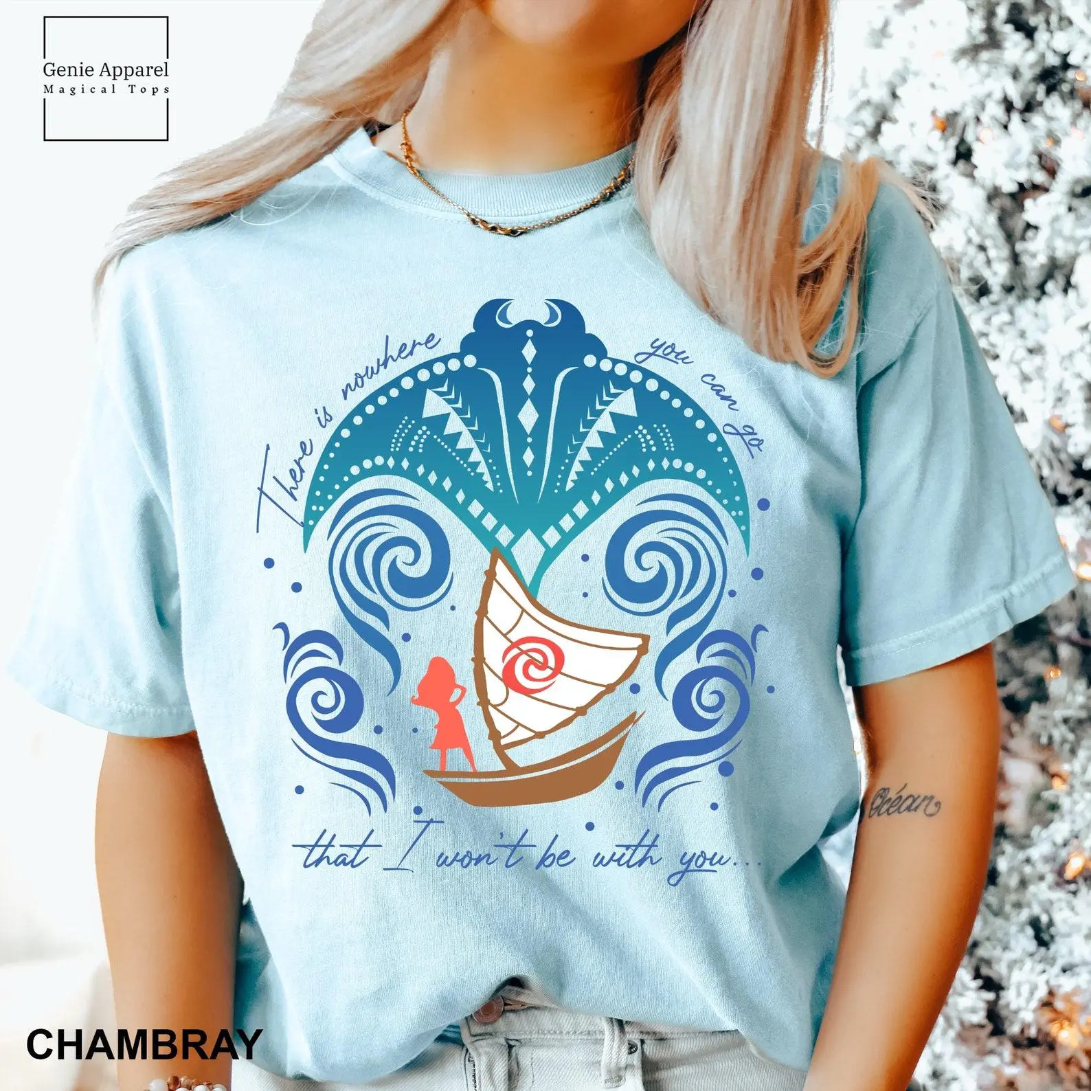 Comfort Colors Moana and Manta Ray Shirt, Family Shirt, Moanaa Grandma Shirt