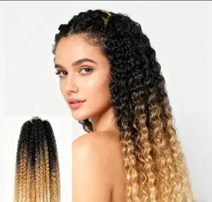 8Packs Wig Curls Pure Handmade Crochet Hook Premium Synthetic Fiber Braid Party Outfit Daily Wear 18 Inch