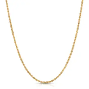 14K Solid Gold Rope Chain 3mm