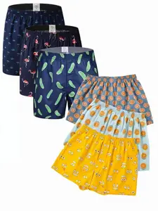 Mens Boxer Shorts Funny Boxers Sleep Short Plaid Cotton Loose Woven Boxers for Men Lounge Wear essential shorts shorts for the summer shorts for summer