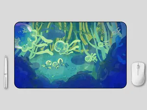 Jelly Treasures Desk Mat, No-slip mat, office accessories, MTG playmat, cozy mat