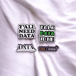 STEM Enamel Pins Set - Funny Data Quotes - Perfect Gift for Analysts, Programmers, and Tech Enthusiasts