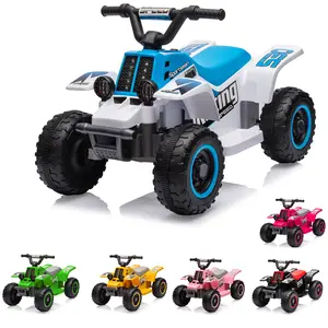 6V Kids Ride On Electric ATV, Ride Car with LED Headlights, Ride-On Toy for Toddlers 1-3 Boys & Girls with Music, Forward & Reverse