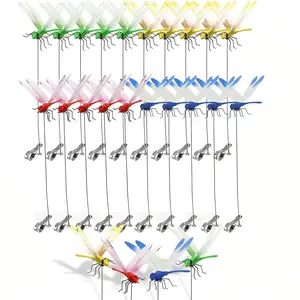 Dragonfly Shape Insect Repellent Clip, 3D Dragonfly Garden Decorative Insert, Outdoor Garden Decoration and Hat Clip Accessory