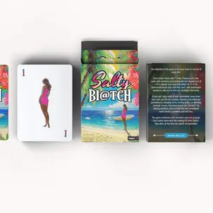 Salty Bi@tch - Strategic Card Game with Beach Vibes for Any Game Night - 138 cards - 2 to 10 players - 15 minute game