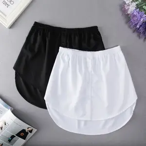 Women Fake Shirt Hem Detachable Underskirt Irregular Skirt Tail Blouse Hem Extender Mini Skirt Layered Inner Layer for women