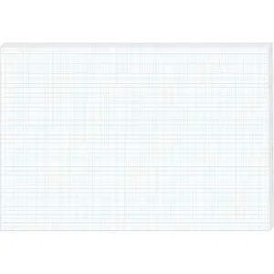 25 Sheets Large 24 X 36 Inch Graph Paper Pad, 1 1/4 Inch Ruled Giant Grid Sheet Blueprint Drafting Pad for Engineering Architect Designer Mathematician