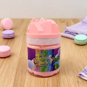 Magic Fluffy Cloud Slime Kit! Smooth, stretchy and mess-free sensory clay with container. A relaxing DIY toy for children, ideal as party supplies, Easter stuffers and wonderful Christmas & holiday presents.