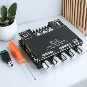 2.1 Channel Bluetooth Amplifier Board, 50W x 2 + 100W Subwoofer, Home Theater DIY System, Wireless Audio Receiver