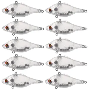 Lure Blanks,Unpainted Fishing Lures,25pcs Blank Vib Baits,Crankbait Blank Lure Baits 70mm/8.2g crankbait fishing crankbait