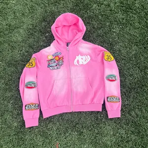 Racing Full-Zip Jacket (Pink)