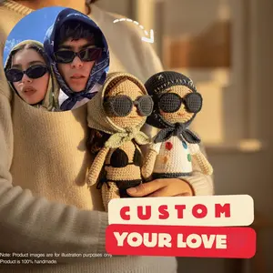 Custom Your Love Crochet Couple Dolls, Personalized Amigurumi Boy and Girl Plush, Handmade Romantic Gift for Couples