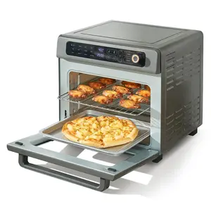【Summervibes】VEVOR 7-IN-1 Air Fryer Toaster Oven,  18L Convection Oven, 1700W Stainless Steel Toaster Ovens Countertop Combo with Grill, Pizza Pan, Gloves, 6 Slices Toast, 10-inch Pizza, Home and Commercial Use